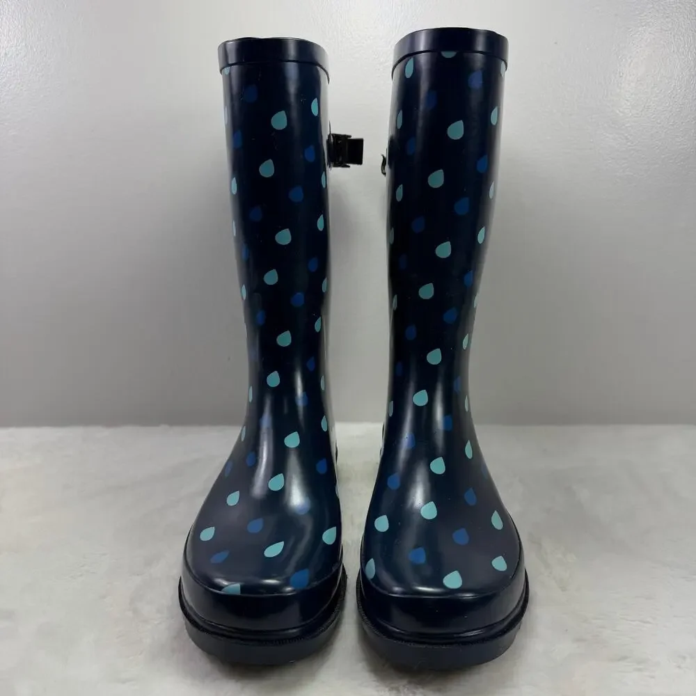 Western Chief Women’s Winter & Rain Boots Raindrop Blue Size 9